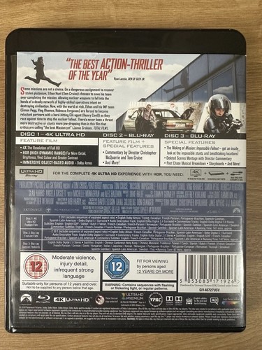 Mission Impossible: Fallout 4k UHD Blu-ray + HD Blu-ray - Picture 2 of 4