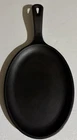VTG Cast Iron LODGE USA OS Oval Fajita Flat Skillet 10" X 7" Griddle Camping