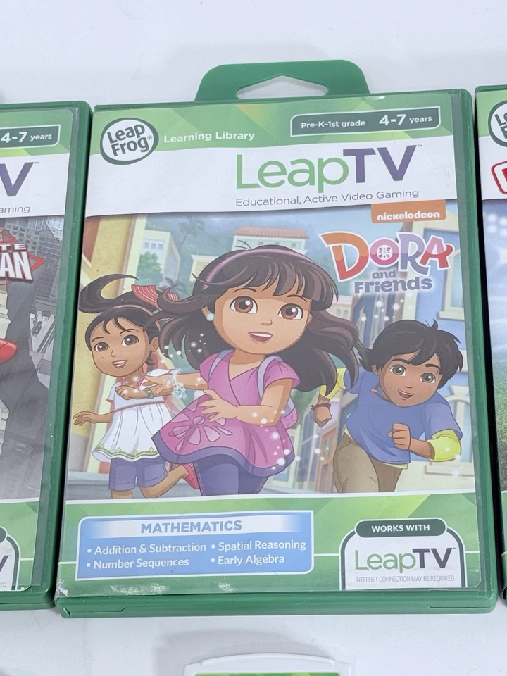 LeapFrog LeapPad Explorer Cartridges Spider-Man, Dora, Barbie, Sofia  Lot of 6 - Image 4 of 4