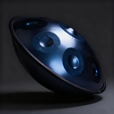 Handpan Artisanal 9 Notes 440Hz - Modèle yeux bleu pour Débutants Musiciens - Photo 1/4