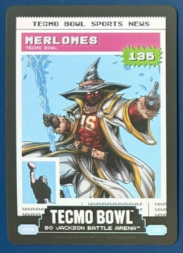 2025 Battle Arena Merlomes Patrick Mahomes Tecmo News Battlefoil Ice #N475