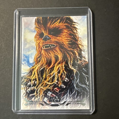 2025 Topps Star Wars Smugglers Outpost #SAS-20 Chewbacca Stellar Art Card