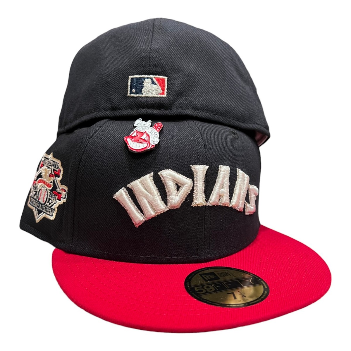 New Era Cleveland Indians Two Tone 59FIFTY Fitted Hat With Chief