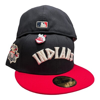 ウェア NEW ERA CLEVELAND INDIANS 59FIFTY 7 1/2 Mens New Era Cleveland Indians Fitted Size 7 59FIFTY Blue