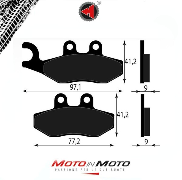 BremsbeläGe Hinten FüR Piaggio Beverly 200 2001 2002 2003-image