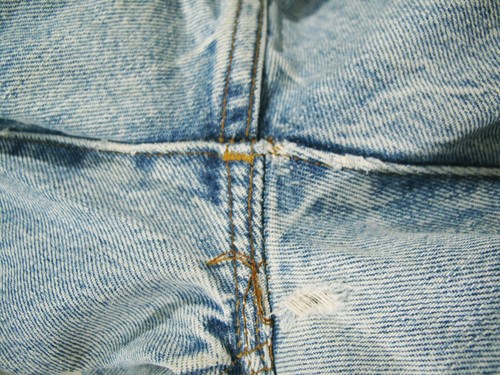 HOT VTG 80's USA Men's LEVI'S 501 SELVEDGE 524 DISTRESS LIGHT Denim Jeans 27 x32 - Picture 17 of 18