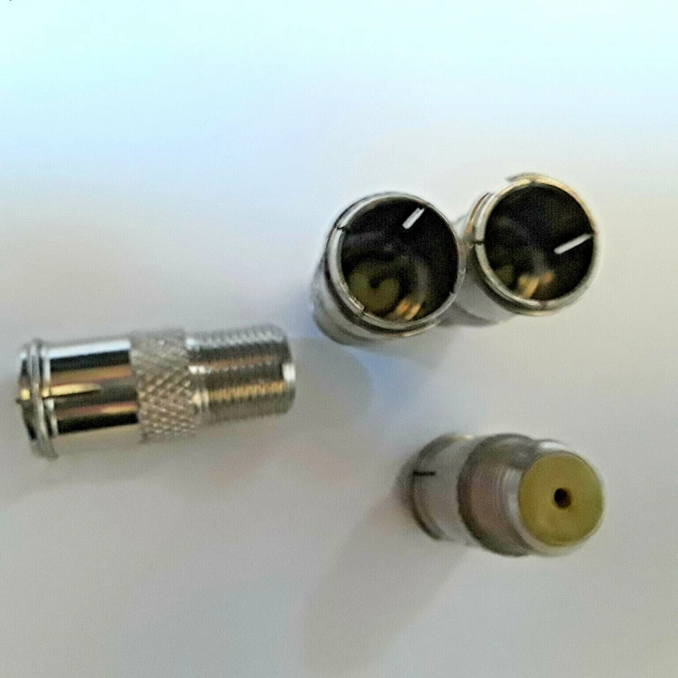 F Type Quick Plug RF Coax Male to Female M/F FREE SHIPPING FROM CA USA 4 PCS - Image 3 of 4