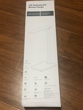 LED Light Desk Lamp Stand with Wireless Charger NEW NIB