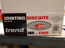 Image of 200 TREND Wood Biscuits, Size 20 Joining, Jointing, Worktop, Hardwood,Joinery