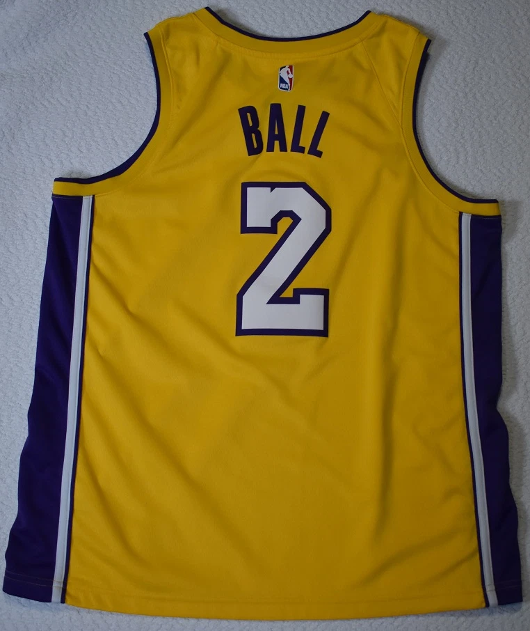 Camiseta Nike Dri-Fit NBA Lakers para hombre talla mediana 52 Los Angeles Lakers Ball 2 Foto 2 de 4