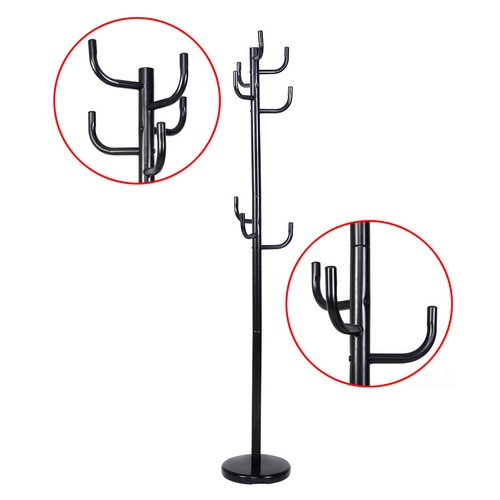 Costway Metal Coat Rack Hat Stand Tree 
