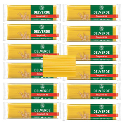 2 -12 Stk. Delverde Spaghetti 72 Pasta Spaghetti aus Hartweizengrieß 500g