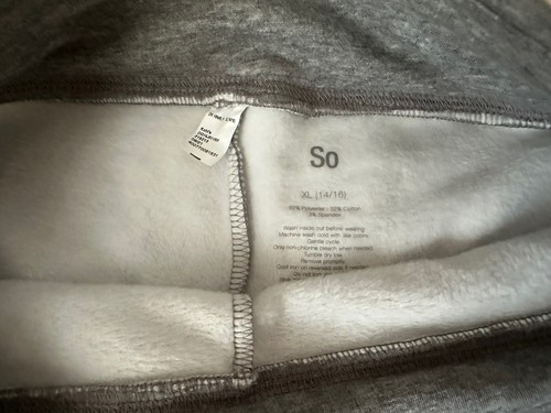 So Girls Gray Favorite Fleece Jogger Leggings Size 14/16 - Picture 4 of 10
