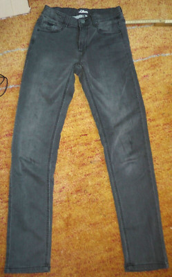 s. Oliver Jeans authentic Denim stretchig slim dunkel Grau 170 wenig getragen