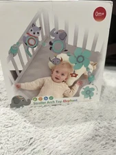 Sozzy Stroller, Car Seat, Bassinet Arch Toy Elephant Blue Grey Pastele