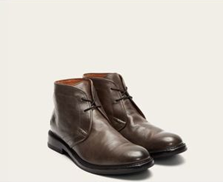 New! Frye Paul Lace Up Boot Dark Brown Black Size 8.5