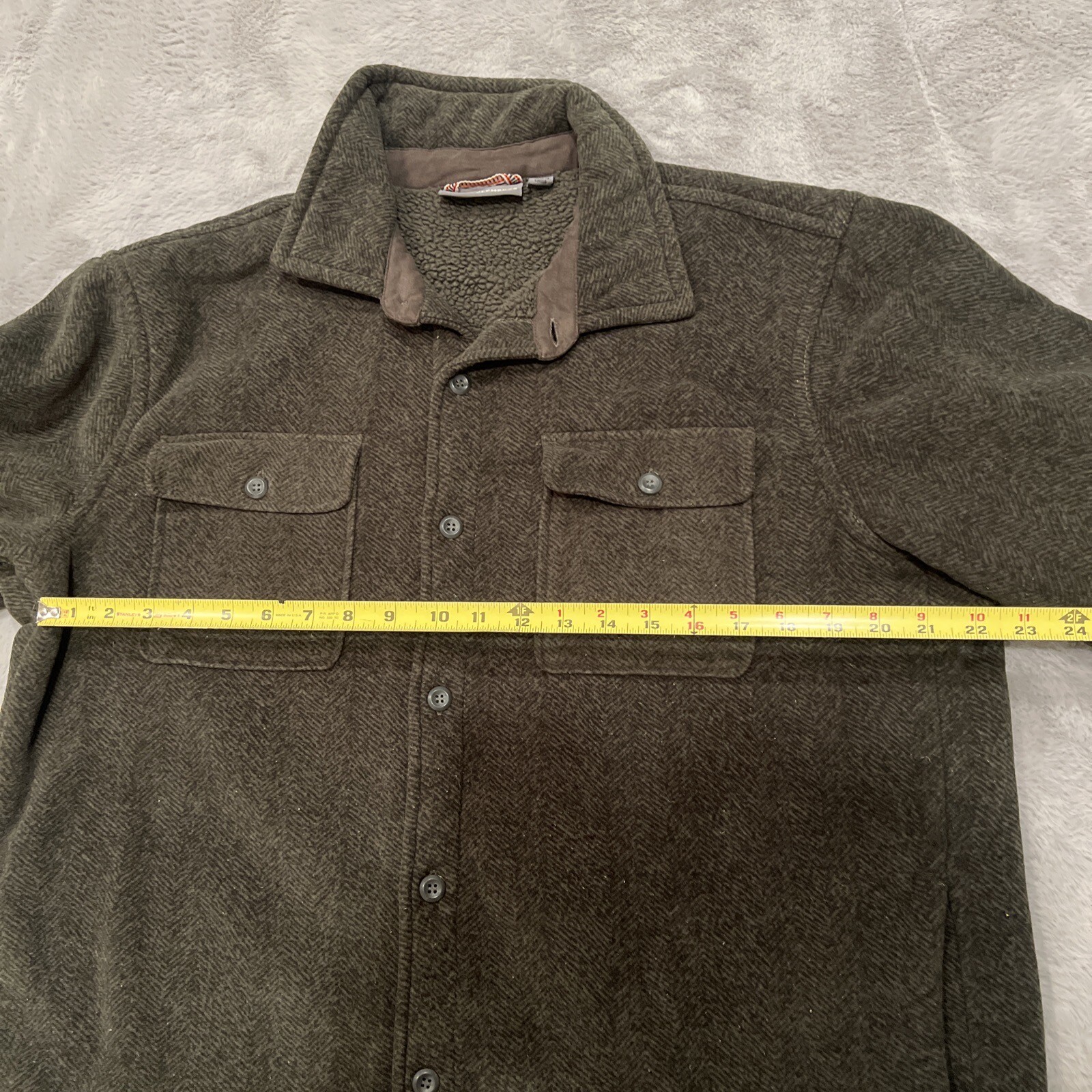 Rugged Elements Jacket Mens Size Large Green Butt… - image 2