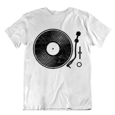 Musik Und Kunst T-Shirt Retro Rekord D.j Shirts Lustige Singende Tshirt Hemden