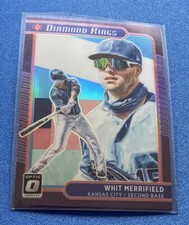 2021 Donruss Optic Diamond Kings Carolina Blue & White #9 Whit Merrifield Royals