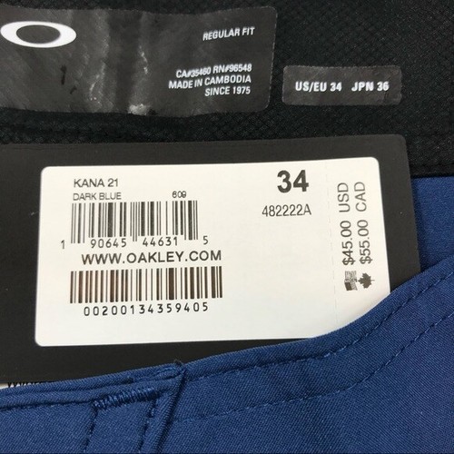 Oakley Kana Boardshorts Dark Blue 21” Men's 34 Waist - Picture 10 of 12
