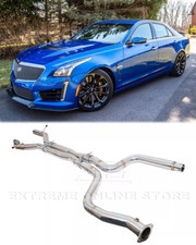 Stainless Steel Mid Pipe Exhaust Fits 16-19 Cadillac Cts-v Sedan 6.2l V8 T-304