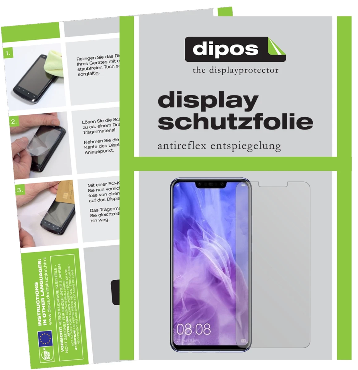 6x Pellicola per Huawei P10 Protettiva Protezione Schermo Cristallo dipos