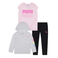 PUMA  Youth  3-piece Set,  Gray