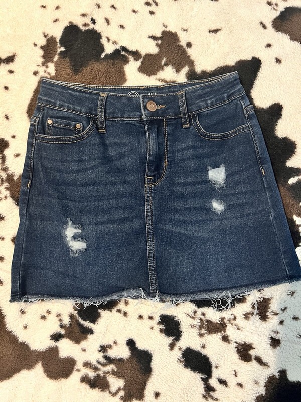 Girls Wonder Nation Denim Skirt Size 7/8