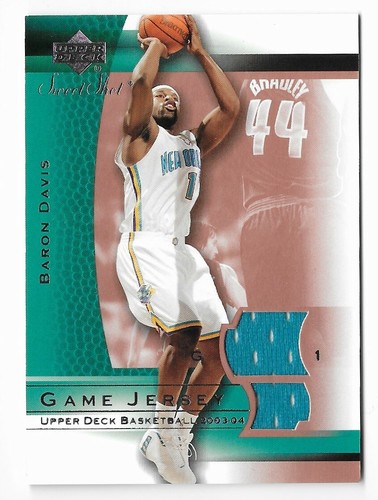 2003-04 Upper Deck Sweet Shot Jersey #BD-J Baron Davis New Orleans Hornets Relic