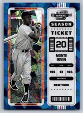 2023 panini chronicles contenders optic monte irvin navy blue ice prizm 24/25 #6