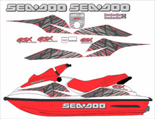 SEADOO GSX 1997 Graphics / Decal / Sticker Kit GREY