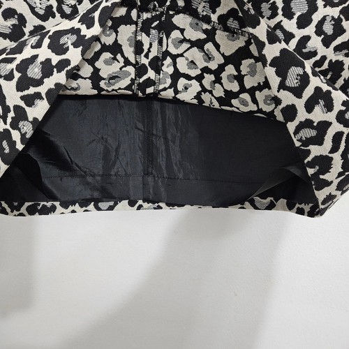 Halogen Women's Cheetah Print Metallic Pencil Mini SKIRT. Size 6/Small - Picture 4 of 5