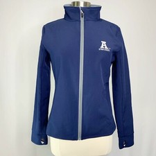 Russell Womens Utah State Aggies Full Zip Soft Shell Jacket Navy Blue Size Large