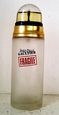 Jean Paul Gaultier Fragile EDP 3.3 oz Glitter Snow Globe EMPTY Perfume Bottle 