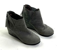 blush suede tassel women's elba booties