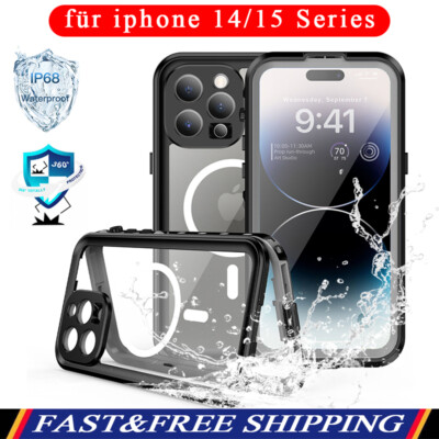 Magsafe HandyHülle für iPhone 16 15 14 360°  Schutz Outdoor Wasserdichte Tasche