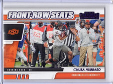CHUBA HUBBARD 2021 Contenders Draft Picks FRONT ROW SEATS PURPLE ROOKIE CARD #38