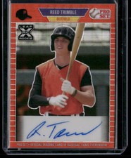 2021  Pro Set Metal Reed Trimble PA-RT1 1989 Autographs Wave Red  AU