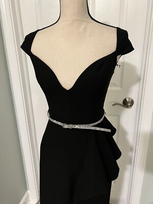 Black Halo Eve Long Gown Dress Sz S Women's | eBay