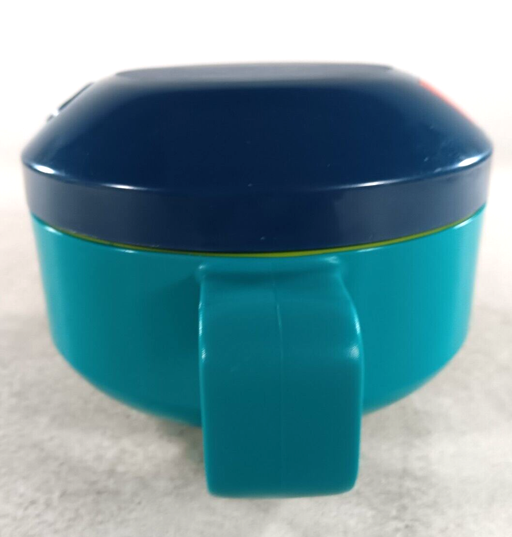 Aladdin Thermos Lunch Box Soup Bowl BuiltIn Spoon Blue Green 12oz