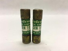  Lot of 2 Cefcon CRN 10 Dual-Element Time Delay Fuse 10A 250V or Less CRN10