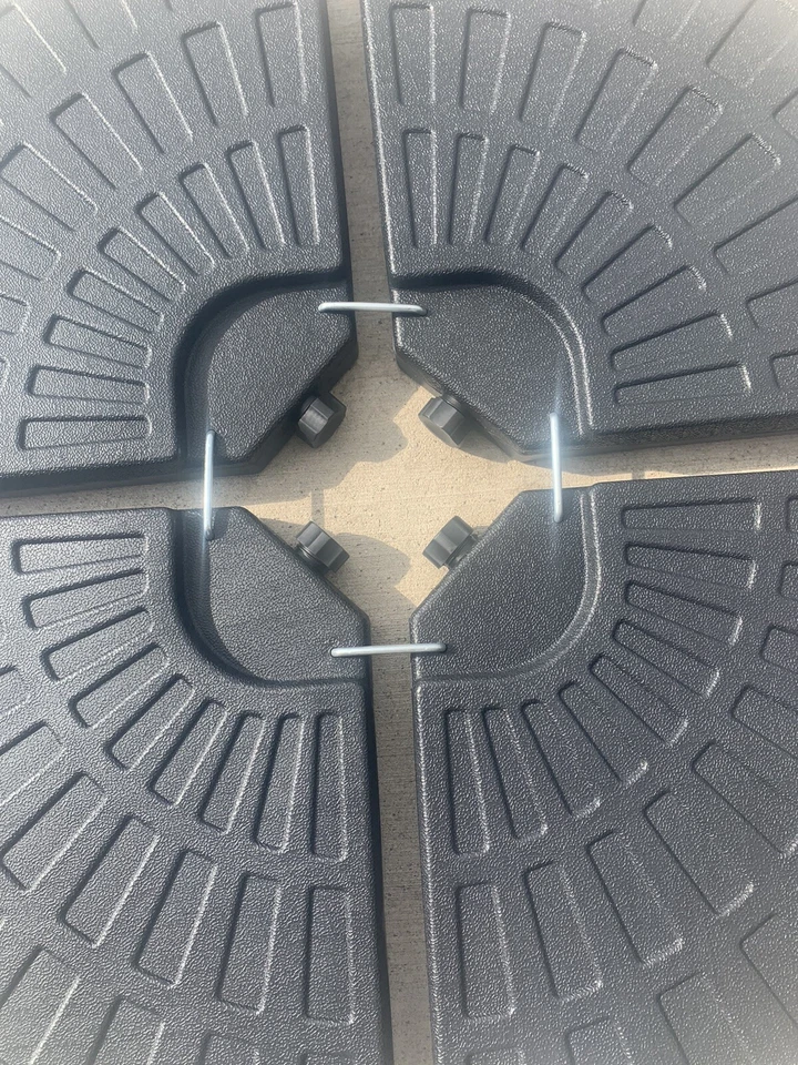 Paraguas Base Soporte Best Choice Products 4 Piezas Offset Voladizo Paraguas Nuevo Foto 4 de 4