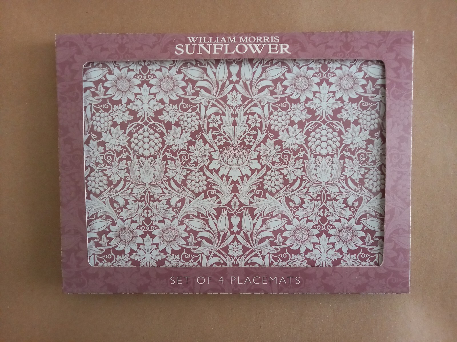 Hardback Placemats & Coasters William Morris Sunflower Set of 4