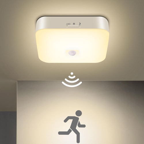 Wireless Motion Sensor Light - 500LM Battery Operated Closet & Shower Light, 300