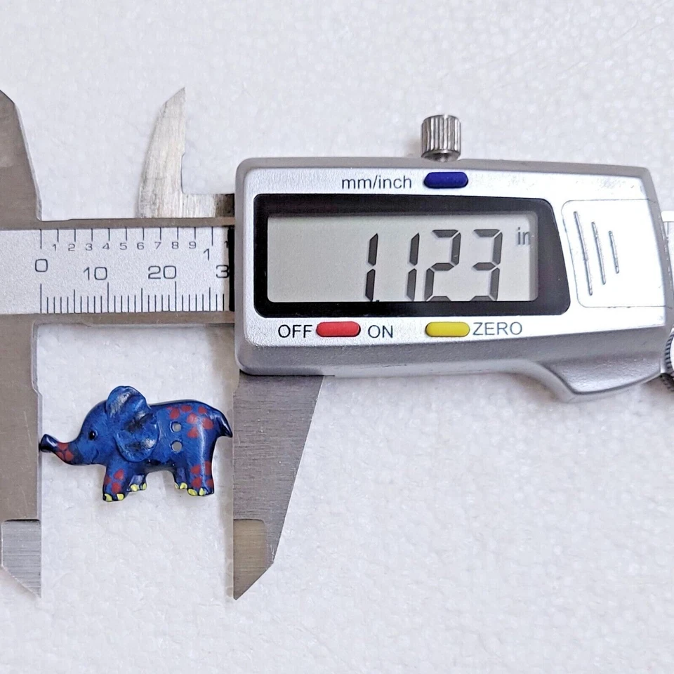 JHB Blue Elephant Button 29mm Mental Health Logo Novelty Sewing Art Room Craft - Image 4 of 4