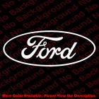 OUTLINE ONLY Oval Vinyl Decal for Ford Car Window Many Colors and Sizes