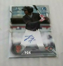 2016 Bowman - Chrome Prospect Auto refractor #/499 #CPA-LF Lucius Fox  Rays  Rc