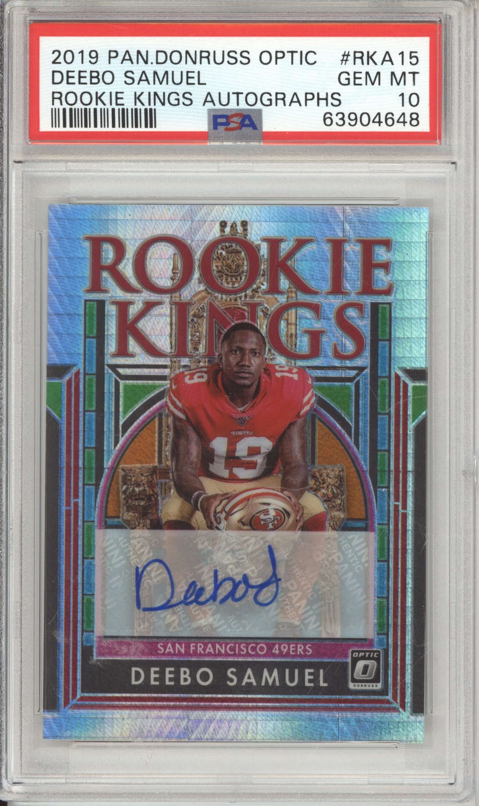 Deebo Samuel Panini Donruss Optic Rookie Kings Autographs #RKA15 Base