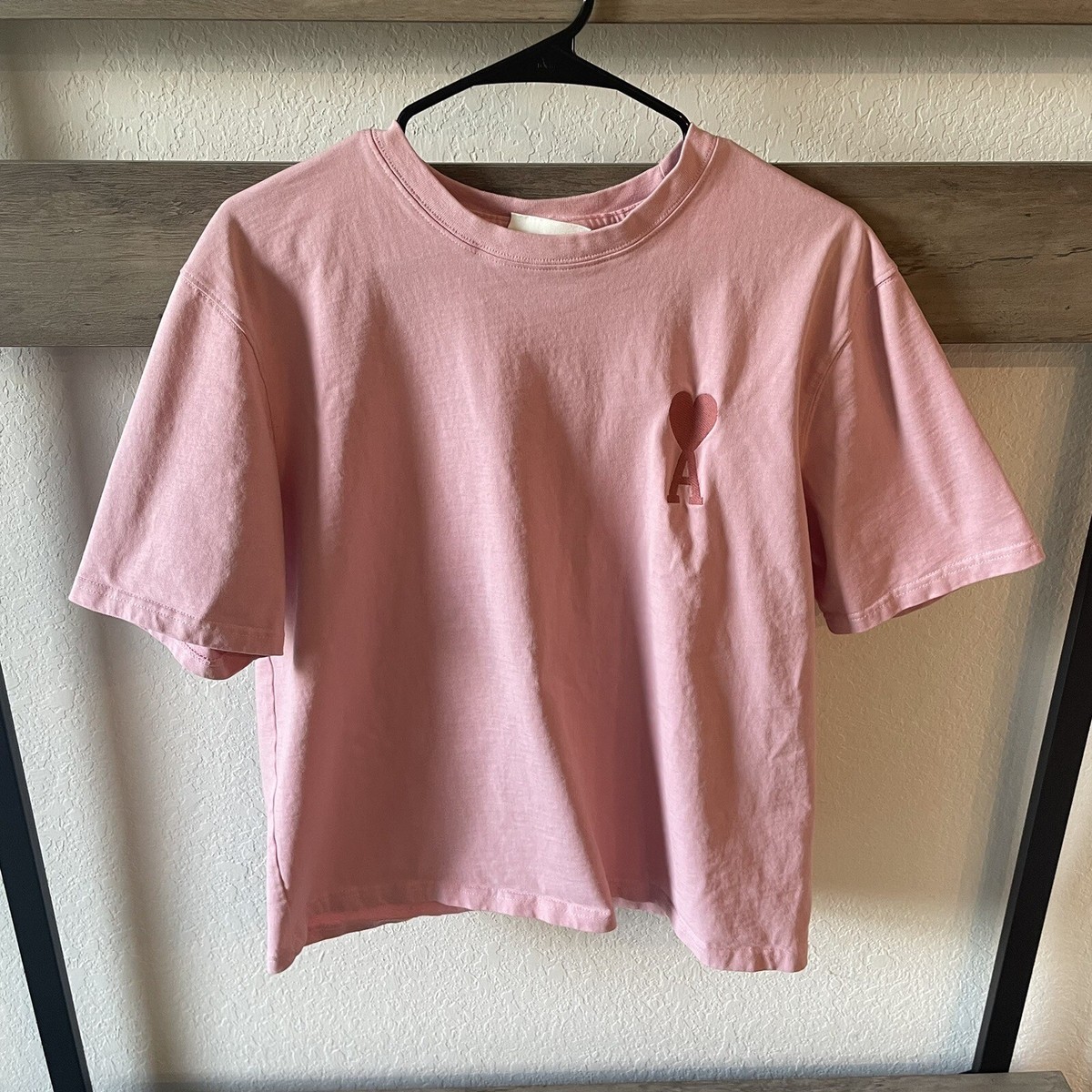 AMI Alexandre Mattiussi Embroidered Logo T-Shirt Men's Light