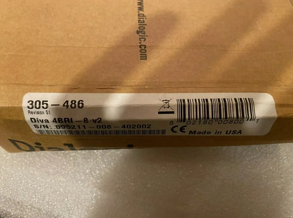 NEW Dialogic Diva Server 800-665-01 4BRI-8 PCI v2.0 Quad BRI ISDN IVR Interface - Image 3 of 3